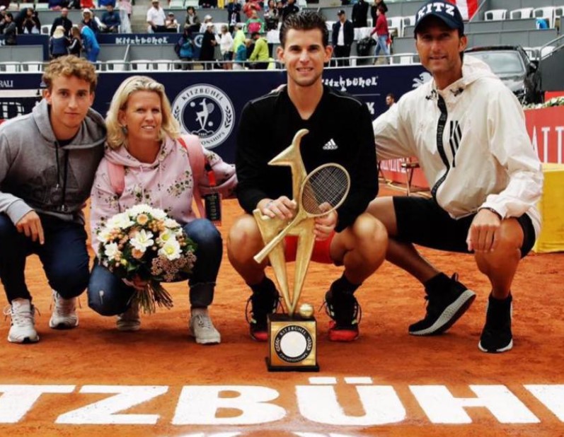 Karin Thiem With Son Dominic Thiem